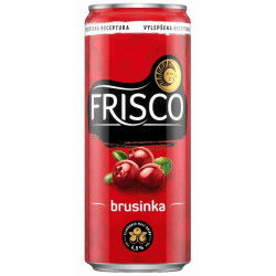 FRISCO 0,33l 4,5% plech kvašený sladový nápoj - Brusinka (24)
