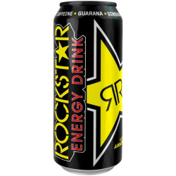 Rockstar energy 0,5L plech ORIGINAL černá - žlutá hvězda (12)