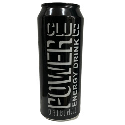 Club power energy 0,5L plech Classic černý (24)