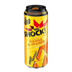 Big Shock energy 0,5L plech Mango & Orange (24)