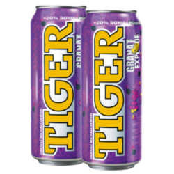 Tiger energy 0,5L plech Grape Pomegranate (12)
