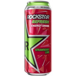 Rockstar energy 0,5L plech STRAWBERRY - LIMETKA (12)