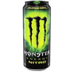 Monster energy 0,5L plech Nitro super dry (zelený) (12)