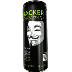 Hacker energy 0,25L plech Star (zelený)