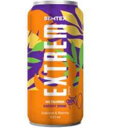 Semtex energy 0,5L plech Extrem Guarana & Matcha (24)