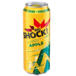 Big Shock energy 0,5L plech Apple