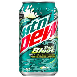 MTN DEW energy 0,355L plech USA Baja blast (12)