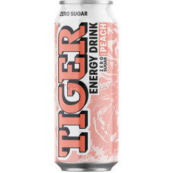 Tiger energy 0,5L plech Zero Peach (12)