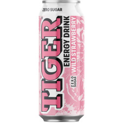 Tiger energy 0,5L plech Zero Wild Strawberry (12)