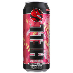 Hell energy 0,5L plech Strawberry Banana (12)