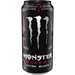Monster energy 0,5L plech Ultra Black (12)