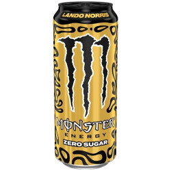 Monster energy 0,5L plech Lando Norris Gold Zero (žlutý obal) (12)