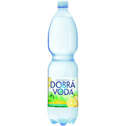 Dobrá voda 1,5l citron jemně perlivá (6)