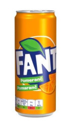 Fanta 330ml Pomeranč CZ (24)