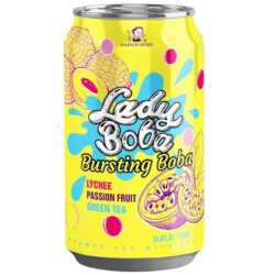 Bubble Tea (Madam Hong) 320ml plech - Lady Boba (Liči + Passion fruit) (24)