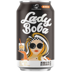 Bubble Tea (Madam Hong) 320ml plech - Lady Boba (Brown Sugar) (24)