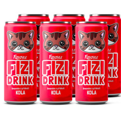 FIZI Drink limonáda 250ml plech Kola (24)