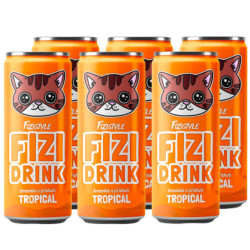 FIZI Drink limonáda 250ml plech Tropical (24)