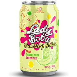 Bubble Tea (Madam Hong) 320ml plech - Lady Boba (Cantaloupe + Pear) (24)