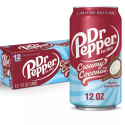 Dr. Pepper 355ml Creamy Coconut USA (12) Trvan. 12/2026