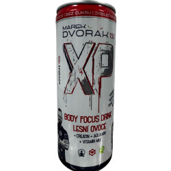 XP Boost Dvořák 250ml plech Body Focus nápoj - Lesní ovoce (24)