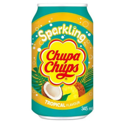 Chupa Chups 345ml plech - Tropical Sparkling (24)