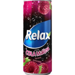 RELAX plech 0,33l Cola Malina (12)