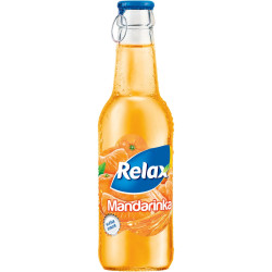 RELAX víčko 0,25l sklo Mandarinka ovocný nápoj (24)