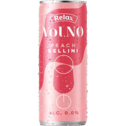 RELAX Voln.No 0,33l plech Peach Bellini (12)