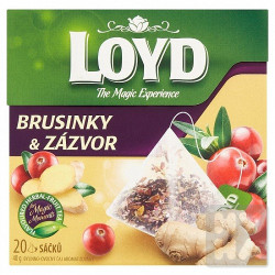 Loyd čaj brusinky zázvor 40g (10)