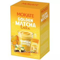 Mokate Golden Matcha Latte Vanilla Turmeric 132g (6x22g)