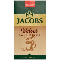 Jacobs káva velvet Gold Crema 250g mletá káva (12)