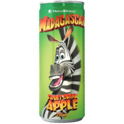 Dětský nápoj 250ml plech Madagascar fruit Apple (24)