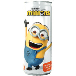 Dětský nápoj 250ml plech Minions (24)