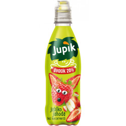 Jupík 0,33L PET - Jahoda + Jablko (12)