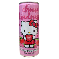 Dětský nápoj 250ml plech Hello Kitty Strawberry Apple (24)