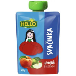Hello Ovocná svačinka 100g Broskev (12)