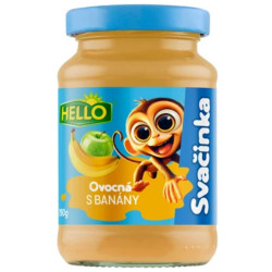 Hello Ovocná svačinka 190g sklo Banány (10)