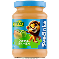 Hello Ovocná svačinka 190g sklo Mango (10)