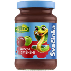 Hello Ovocná svačinka 190g sklo Višně (10)