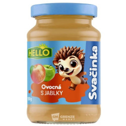 Hello Ovocná svačinka 190g sklo Jablko (10)