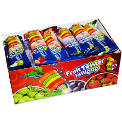 Fruit Twister Lollipop Mix 10g (Hamburger lollipop on luminous) (30)