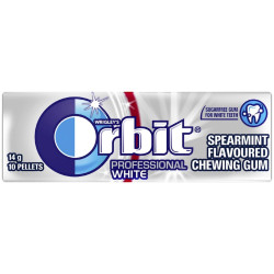 ORBIT 14g Professional White Spearmint flavoured chewing gum (30)