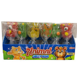 Jelly Pop Animals Zoo 18g lízátko (30)