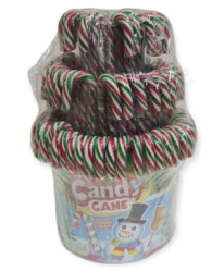 JohnyBee candy cane 12g lízátko Snowman red,white,green (100)