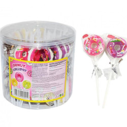 Lízátko Donut Lollipop 15g dóza Gemini (30)