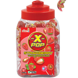 X-POP 18g lízátka 100ks Strawberry