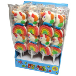 Lízátko Marshmallow 45g Unicorn Jednorožec 45g (24)