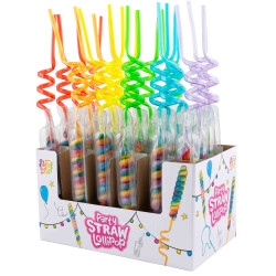 Sweet'n Fun Party Straw Lollipop lízátko 42g (24)