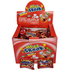 Mega Shook extra kyselá žvýkačka 4,2g x 100ks Strawberry